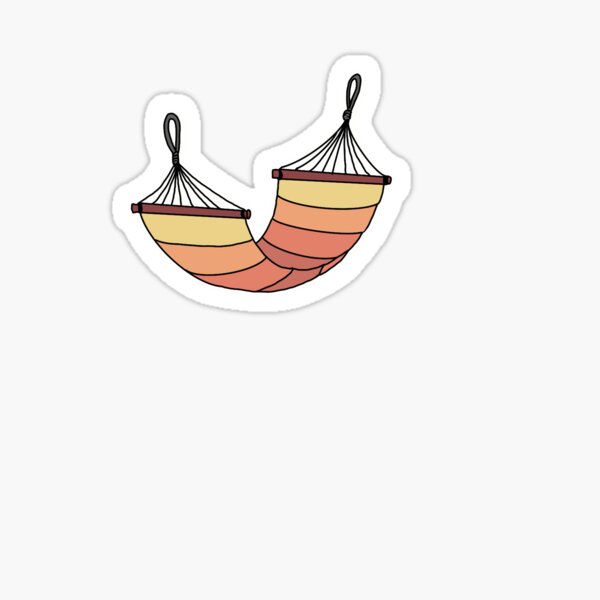 Sunset hammock Sticker