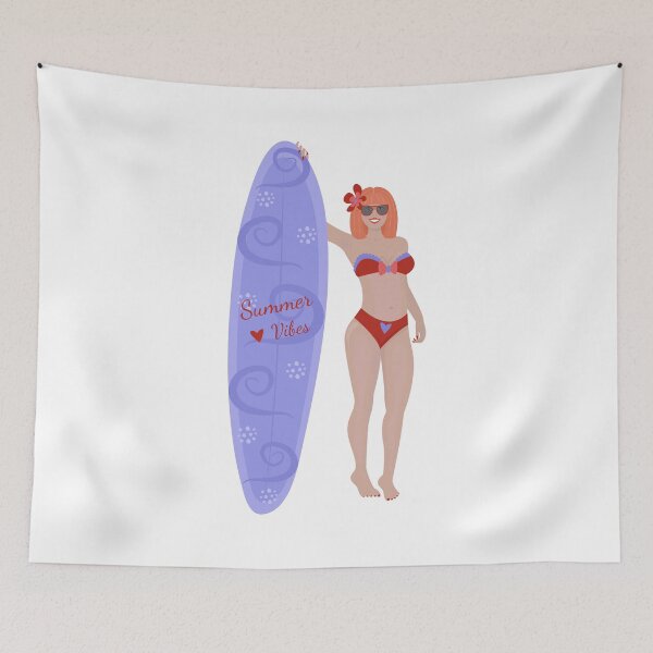 Item preview, Fit redhead woman with a sailboard designed and sold by OM-lova.
