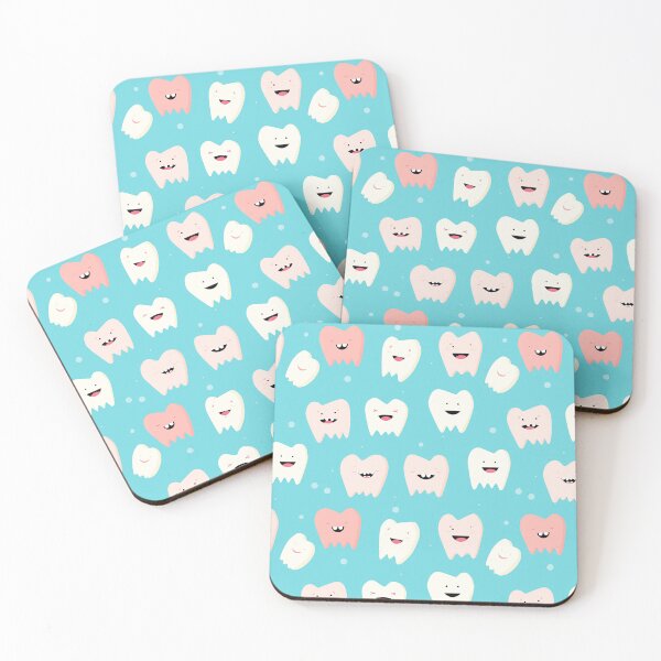 Item preview, Cute happy cartoon teeth designed and sold by Pinkbirdie.