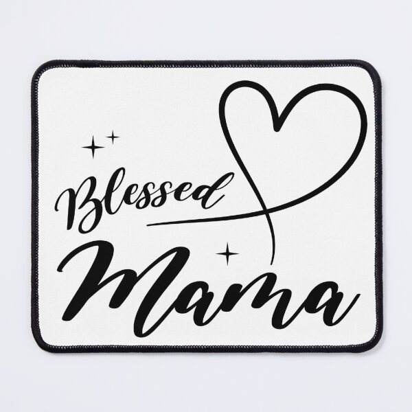 Item preview, Blessed Mama Heart Print  designed and sold by ThatsSoTrendy.