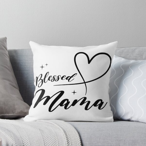 Item preview, Blessed Mama Heart Print  designed and sold by ThatsSoTrendy.