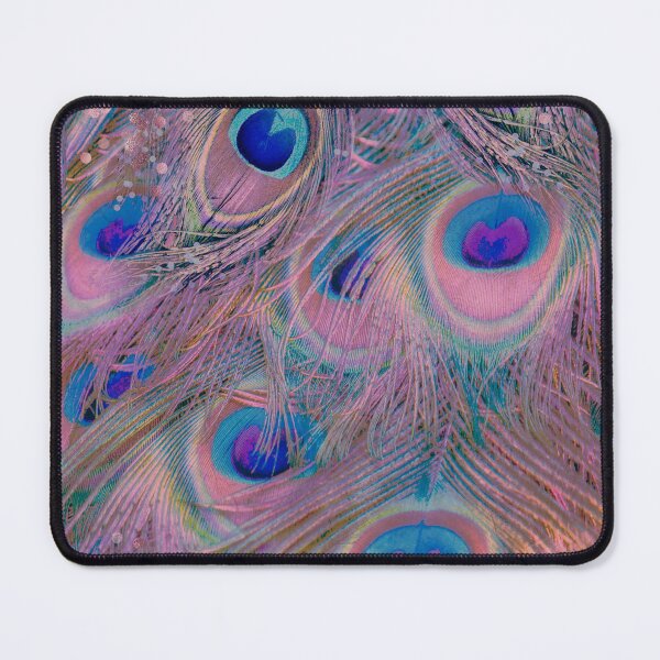 Item preview, Sugar Peacock Feathers colorful pastel colors designed and sold by Glimmersmith.