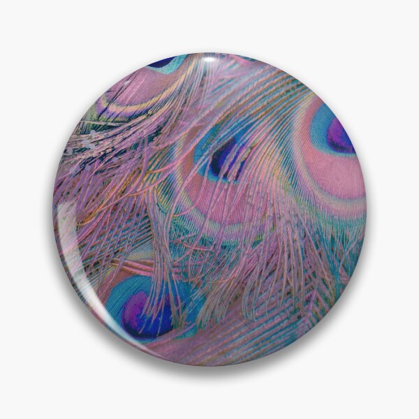 Item preview, Sugar Peacock Feathers colorful pastel colors designed and sold by Glimmersmith.