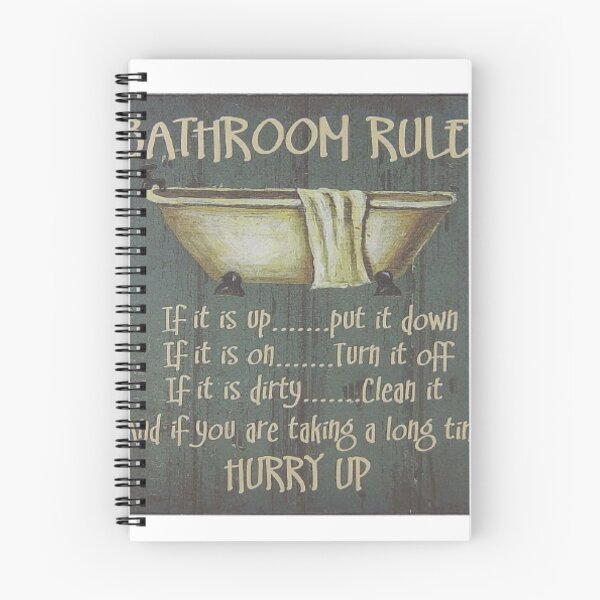 Item preview, Bathroom Rules designed and sold by Profitrip.