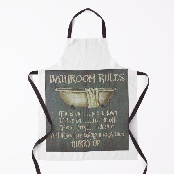 Item preview, Bathroom Rules designed and sold by Profitrip.