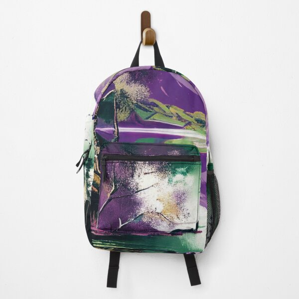 Item preview, Purple and Green Duotone Mountain Lake designed and sold by TheArtMage.