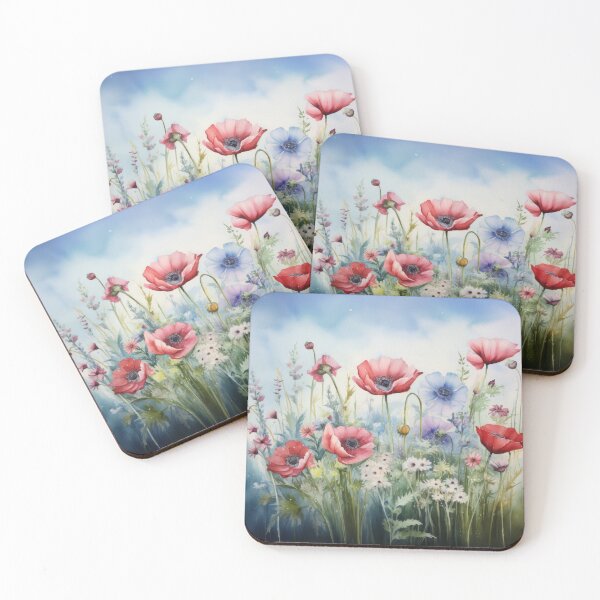 Item preview, Beautiful Wildflowers, Watercolor Flower Art, Canvas Print, Wall Art, Rustic Farmhouse Decor, Classic Art, Mother's Day, Gift designed and sold by FredgarShop.