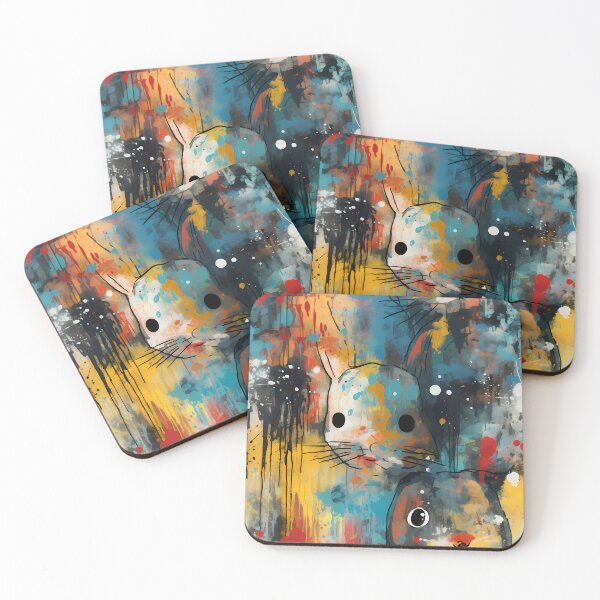 Item preview, Neo-Expressionist Bunny:  Artistic Representation designed and sold by SnowStudio2022.