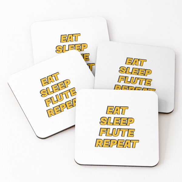 Item preview, Eat Sleep Flute Repeat flutist, flautist musician humor designed and sold by Inspirationmotivation.