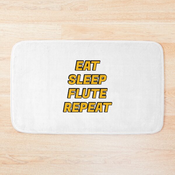 Item preview, Eat Sleep Flute Repeat flutist, flautist musician humor designed and sold by Inspirationmotivation.