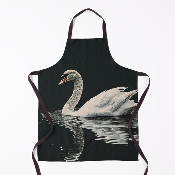 Item preview, Swan Art - Black Background - Minimalistic - Wallpaper - Swan Painting - Vintage Canvas Art - Art Gift - Black Swan -Wallpaper Gift Art designed and sold by FredgarShop.