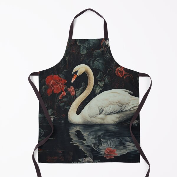 Item preview, Swan Painting - Vintage Bloomy Canvas Art - Vintage Print - Vintage Painting - Black Swan Art - Girls Room or Nursery print - Bloomy designed and sold by FredgarShop.