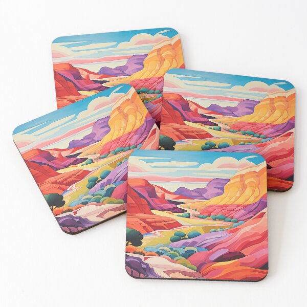 Item preview, Red rock canyon in the style of American modernism  designed and sold by Lynnchabot.