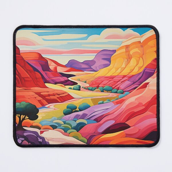 Item preview, Red rock canyon in the style of American modernism designed and sold by Lynnchabot.