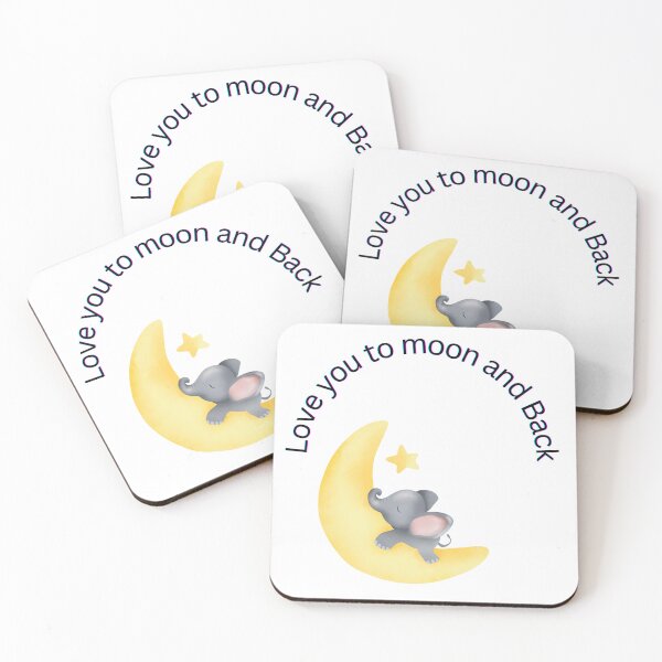 Item preview, Love You to the Moon and Back: Elephant Edition designed and sold by Rebekkahsdesign.