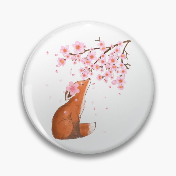 Item preview,  Fox in Cherry Blossoms designed and sold by Tienda-Vane.