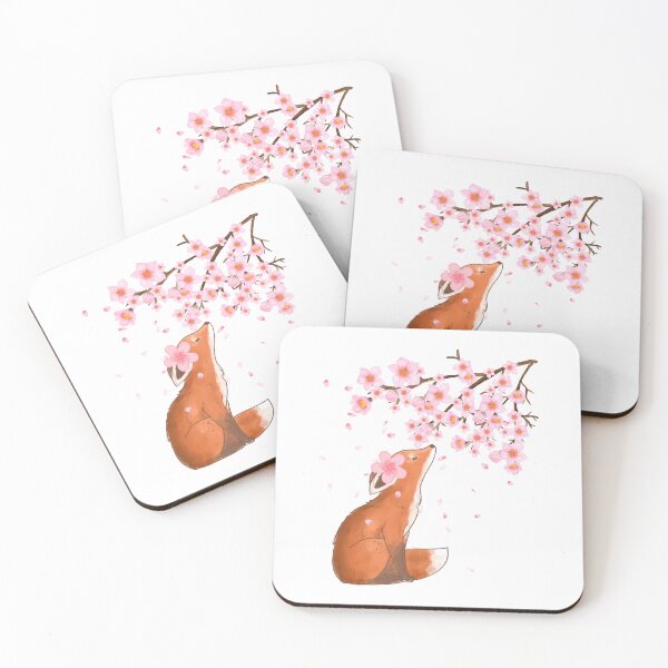 Item preview,  Fox in Cherry Blossoms designed and sold by Tienda-Vane.