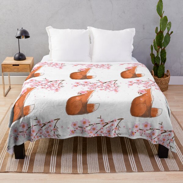 Item preview,  Fox in Cherry Blossoms designed and sold by Tienda-Vane.