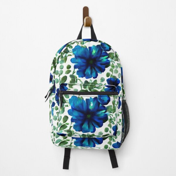 Item preview, Blue Flowers with Green Leaves designed and sold by RobotWear.