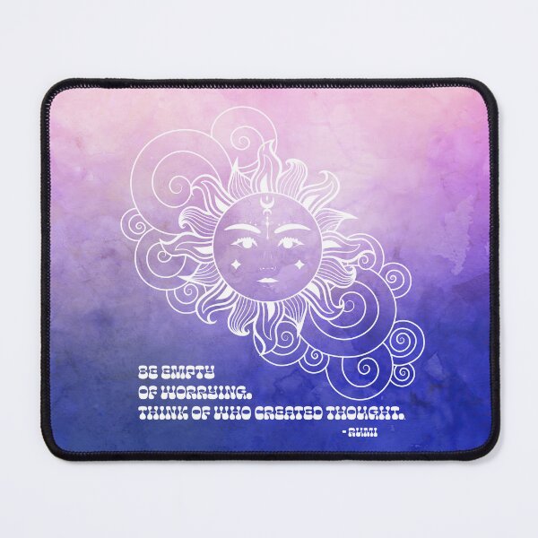 Item preview, Cosmic Aesthetic Rumi Quote - Free Your Mind - Be empty of worrying. Think of who created thought. designed and sold by Trish Dish.