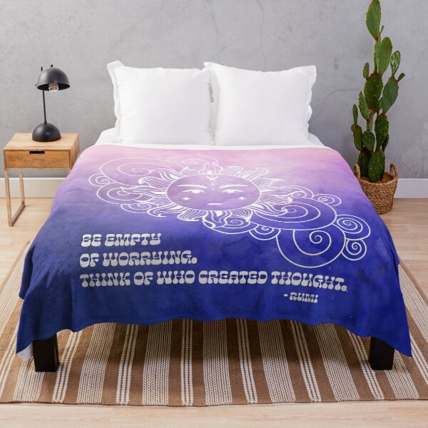 Item preview, Cosmic Aesthetic Rumi Quote - Free Your Mind - Be empty of worrying. Think of who created thought. designed and sold by Trish Dish.