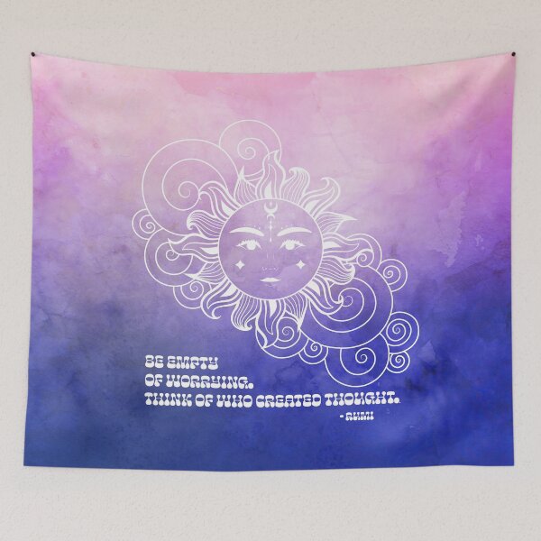 Item preview, Cosmic Aesthetic Rumi Quote - Free Your Mind - Be empty of worrying. Think of who created thought. designed and sold by Trish Dish.