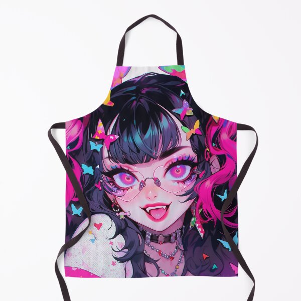 Item preview, Kawaii Fanged Pigtail Anime Girl designed and sold by bubblegoth.