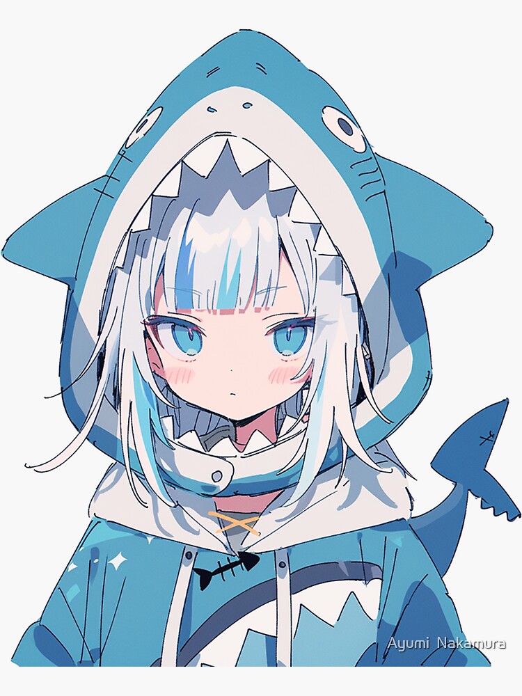 Cute cartoon shark. Vector illustration of a cute smiling shark. 33483987  Vector Art at Vecteezy