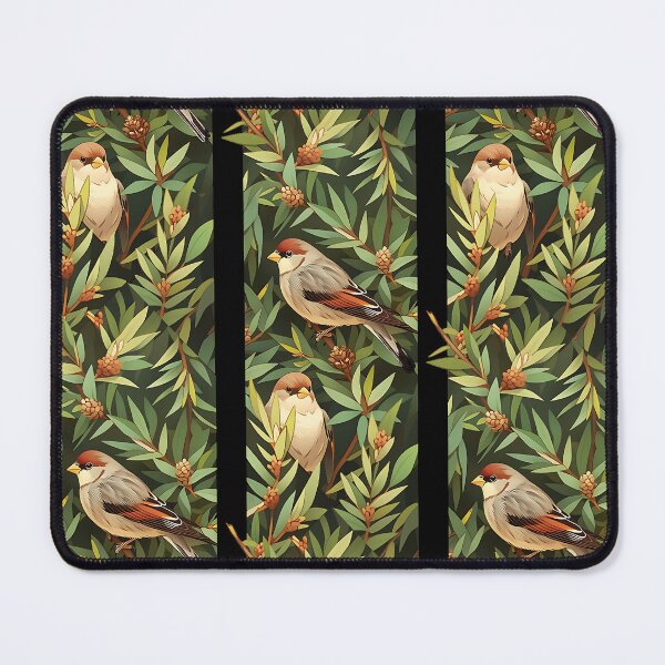 Item preview, House sparrow, spruce pattern designed and sold by gomanydisorders.