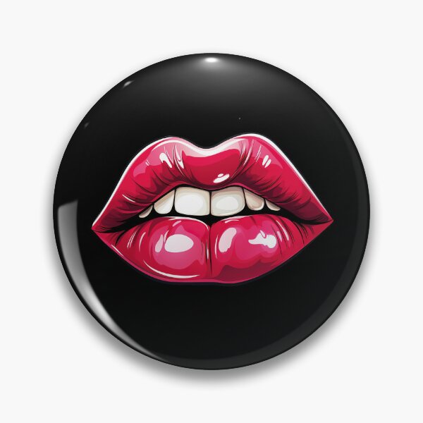 Item preview, Gleaming red lip designed and sold by similarwords.