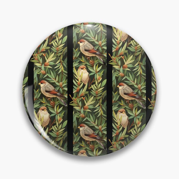 Item preview, House sparrow, spruce pattern designed and sold by gomanydisorders.