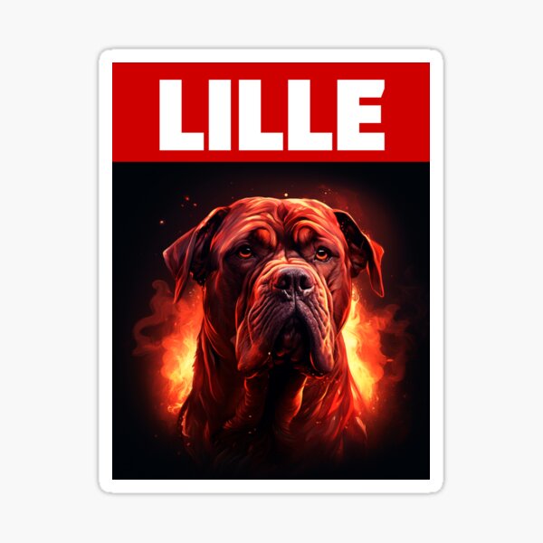 Vista previa del artículo con la obra «Perro mastín de Lille», diseñado y vendido por VRedBaller.