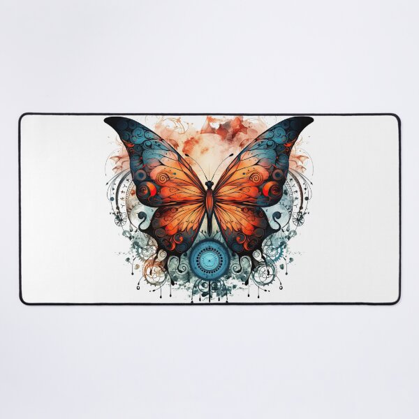 Item preview, Orange and blue painted butterfly designed and sold by TheOosh.