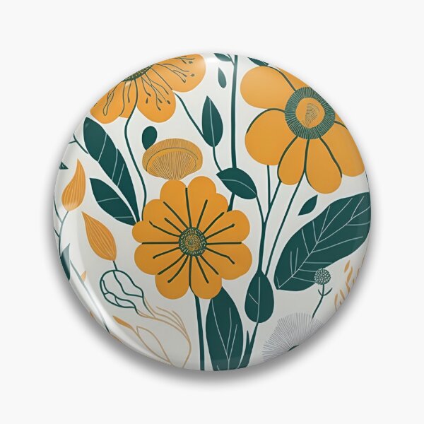 Item preview, Cheerful Flower Bouquet Illustration in Yellows and Greens designed and sold by ShopWilPrints.
