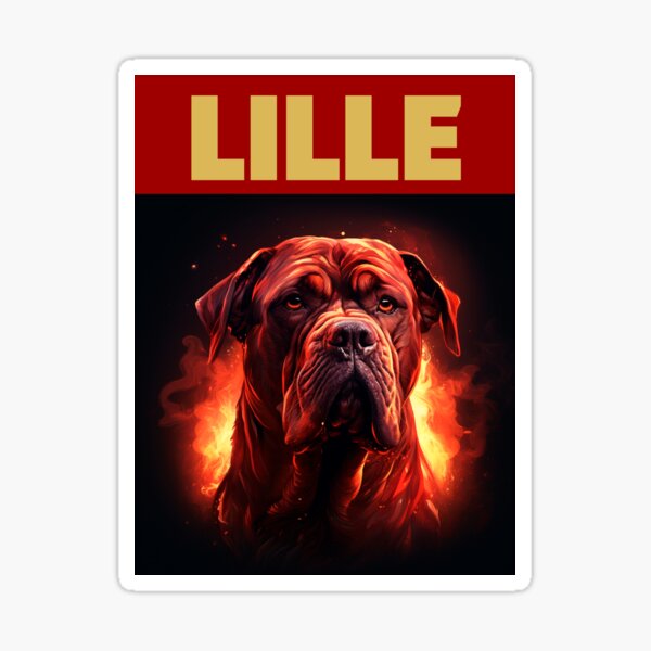Vista previa del artículo con la obra «Perro Mastín de Lille Dorado», diseñado y vendido por VRedBaller.