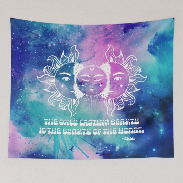 Item preview, Cosmic Aesthetic Rumi Quote - The Only Lasting Beauty is the Beauty of the Heart designed and sold by Trish Dish.