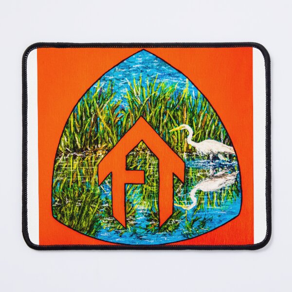 Item preview, Florida Trail Great White Heron Bird Artwork designed and sold by RobbiePotterArt.