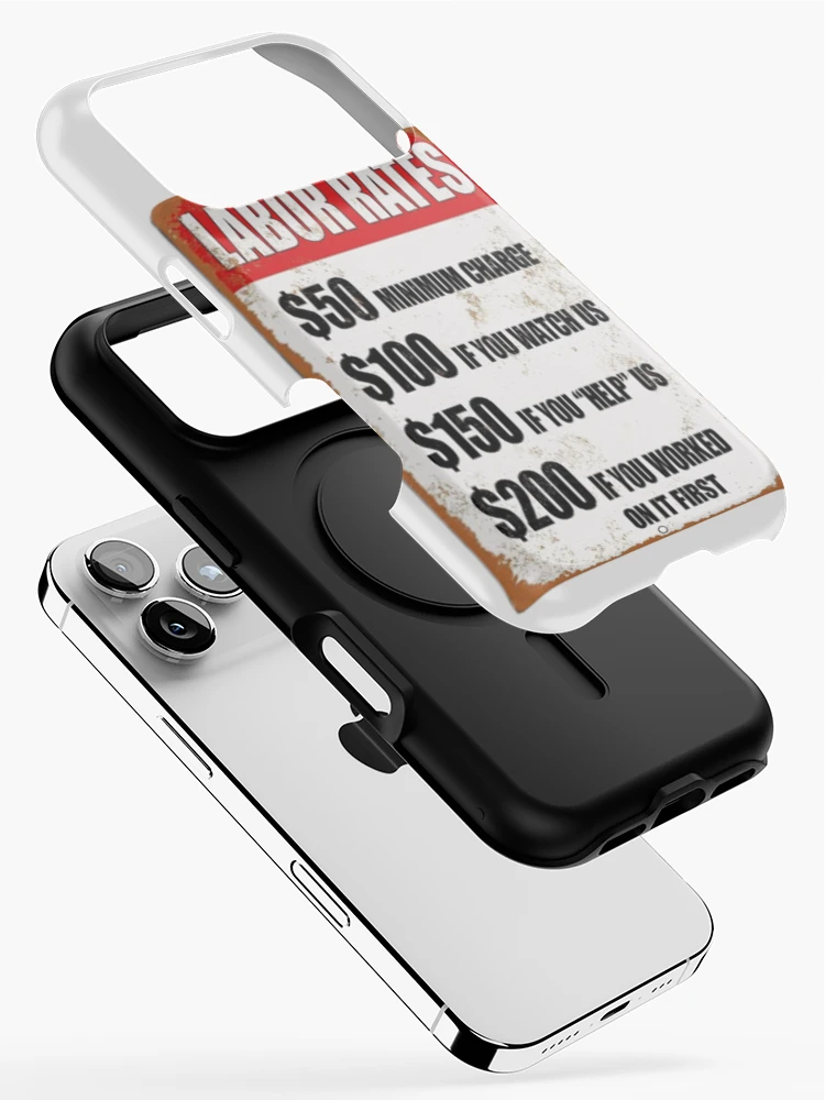 Thumbnail 2 of 4, iPhone Case, Labor Rates Work designed and sold by Profitrip.
