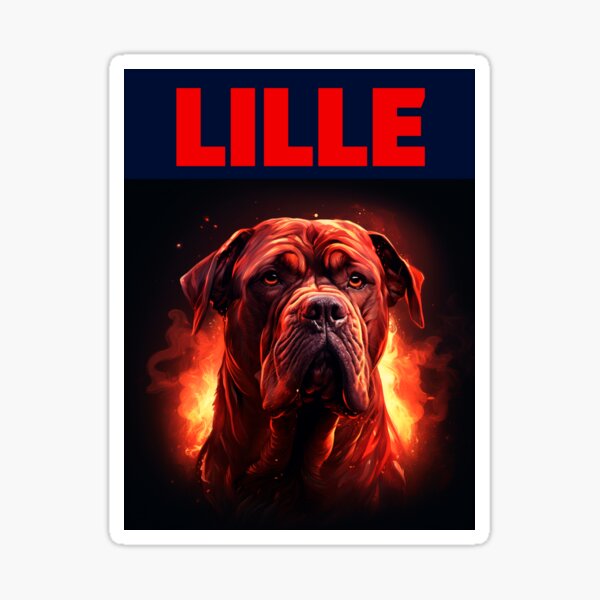 Vista previa del artículo con la obra «Perro Mastín De Lille Rojo», diseñado y vendido por VRedBaller.