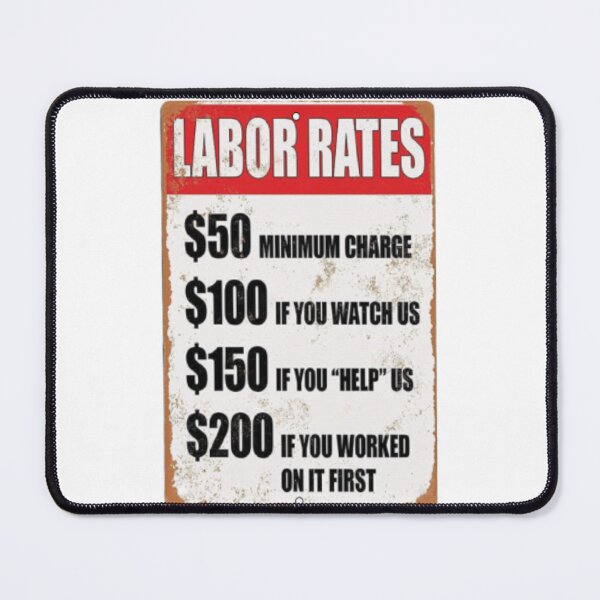 Item preview, Labor Rates Work designed and sold by Profitrip.