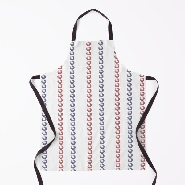 Item preview, Hand-Drawn Navy & Red Chain Stripes on White designed and sold by BlueMoonBarn.