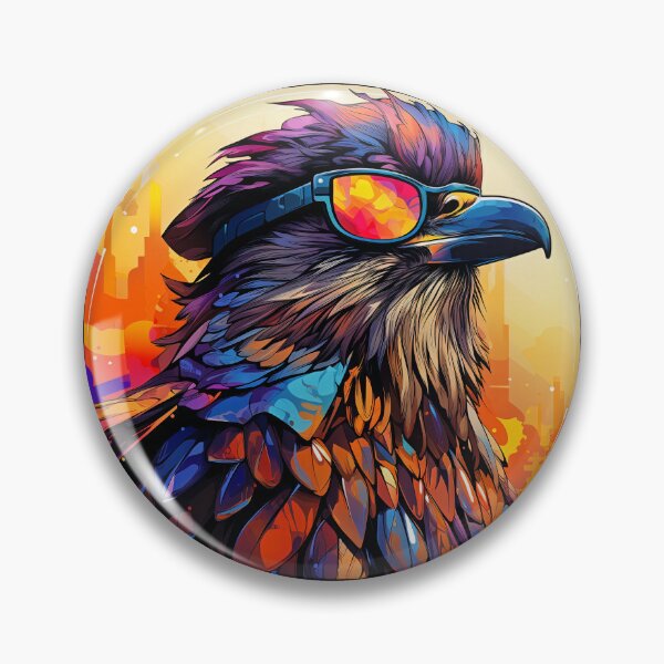 Item preview,  "Psychedelic Bird Soarin - Retro Avian Dream" designed and sold by Moxierama.