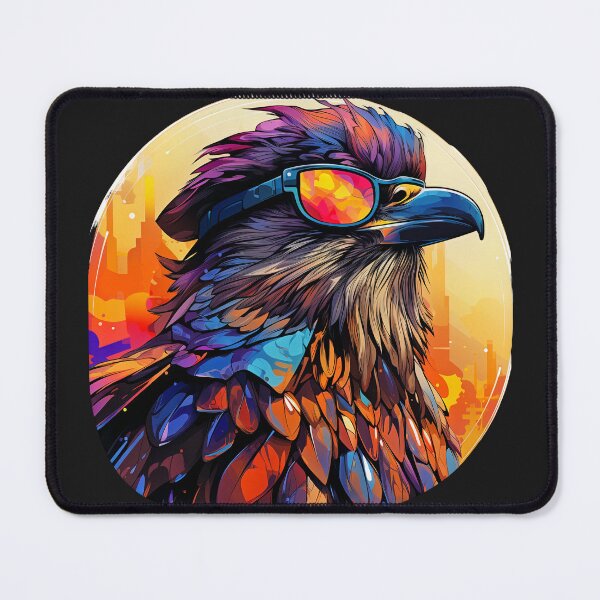 Item preview, "Psychedelic Bird Soarin - Retro Avian Dream" designed and sold by Moxierama.