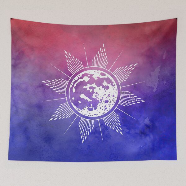 Item preview, Mystic Aesthetic Moon in Watercolor Nebula Universe designed and sold by Trish Dish.