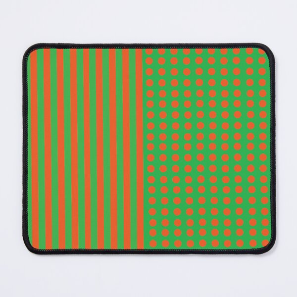 Item preview, Neon Orange and Green Dots and Stripes designed and sold by ColorZoo.