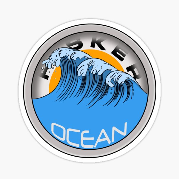 Artikel-Vorschau von Fisker Ocean-Abzeichen, designt und verkauft von Bjammer.