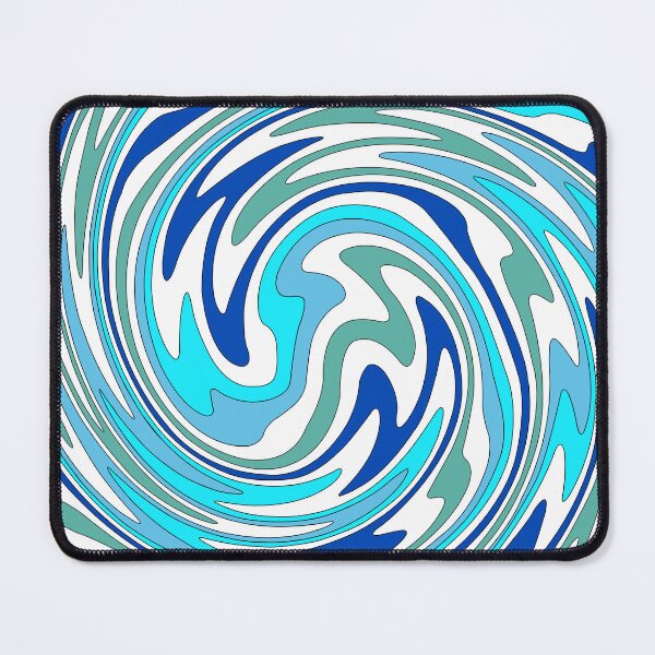 Item preview, Water Inspired Marbled Swirl in Teal, Cobalt and Aqua designed and sold by CatharticTick.