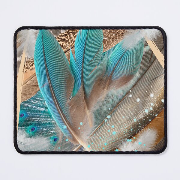 Item preview, Feathers of Birds Collage designed and sold by Scotti Cohn.