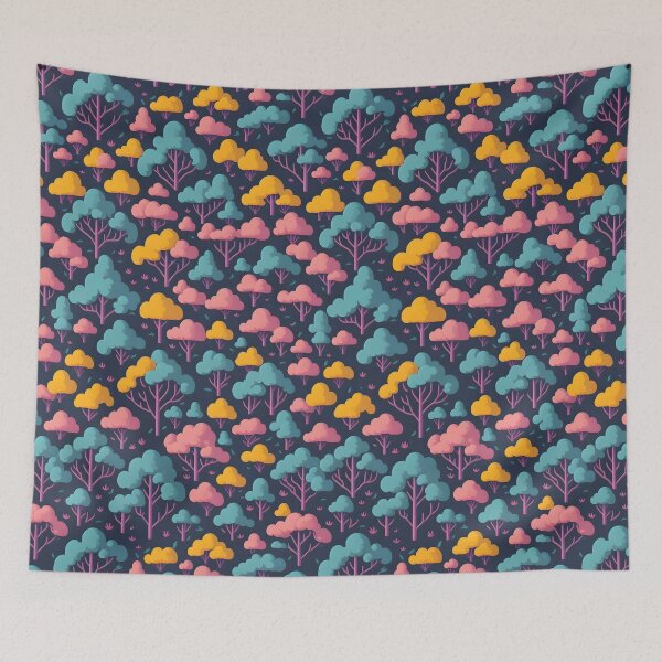 Item preview, Fluffy Colored Trees designed and sold by Islandadora.