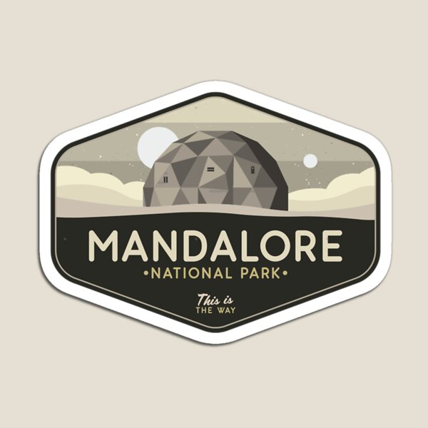 Vista previa del artículo con la obra «Parque Nacional Mandalore - ¡Este es el Camino!», diseñado y vendido por RandallReynolds.